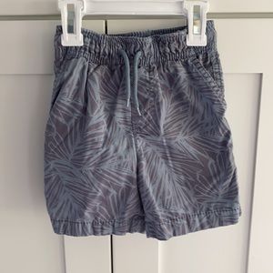 OshKosh B’Gosh Palm Print Pull On Shorts 2T